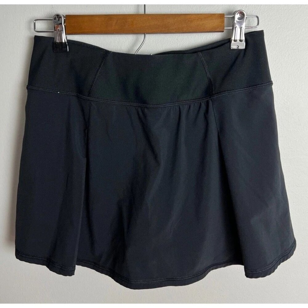 Lucy Athletic Skort Size Small Black Running Skirt Reflective Women’s - Picture 1 of 8